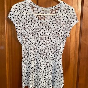 Peplum lace dress top